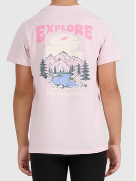 4F 4F T-Shirt 4FJWSS26TTSHF2886 Różowy jasny Active Fit