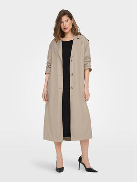 ONLY ONLY Tenchcoat 15217799 Beige Relaxed Fit