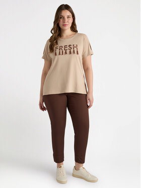 Fiorella Rubino Fiorella Rubino Pantaloni di tessuto P718T004800N022 Marrone Regular Fit