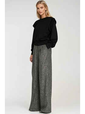 NIFE NIFE Mikina BL10 Černá Oversize