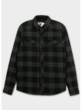 PITBULL PITBULL Koszula Koszula flanelowa Mitchell 3XL Zielony Regular Fit