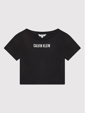 Calvin Klein Swimwear Calvin Klein Swimwear T-shirt KY0KY00004 Crna Cropped Fit