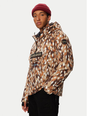 Napapijri Napapijri Kurtka anorak Rf Next Aop 1 NP0A8AHX Brązowy Regular Fit