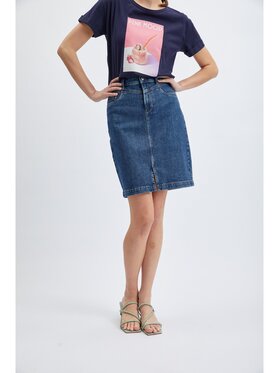 Orsay Orsay Spódnica jeansowa 710320558000__34 Niebieski Regular Fit