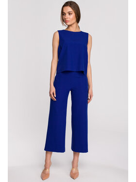 Stylove Stylove Bluzka S257 Niebieski Regular Fit