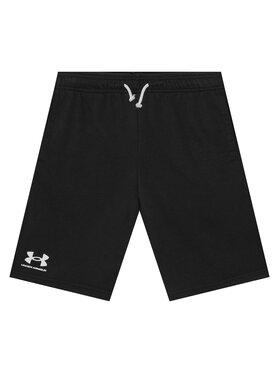 Under Armour Under Armour Sportovní kraťasy UA RIVAL TERRY SHORT 1377255 Černá Regular Fit
