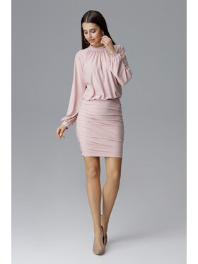 FIGL FIGL Sukienka M635 Różowy Slim Fit
