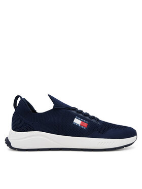 Tommy Jeans Tommy Jeans Sneakersy Runner Kntitted EM0EM01555 Granatowy