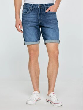 BIG STAR BIG STAR Szorty jeansowe ADEN_449_110 Niebieski Basic Fit