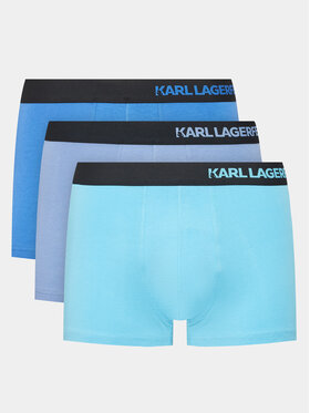KARL LAGERFELD KARL LAGERFELD Lot de 3 boxers Logo 230M2100 Bleu