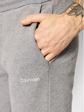 Calvin Klein Spodnji Del Trenirke Small Logo K10K107954 Siva Regular Fit