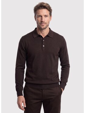 Pako Lorente Pako Lorente Sweter P26WF-2X-007 Brązowy Classic Fit