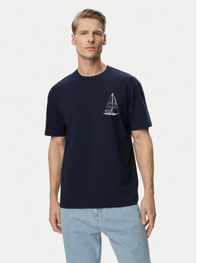 Tommy Jeans Tommy Jeans Marškinėliai Sailboat DM0DM23184 Tamsiai mėlyna Regular Fit