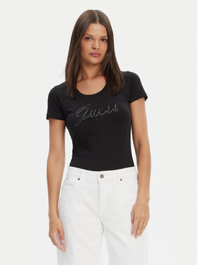 Guess Guess T-krekls W5YI46 J1314 Melns Regular Fit