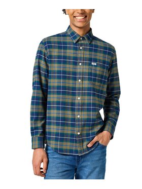 Wrangler Wrangler Koszula 112356769 Zielony Regular Fit