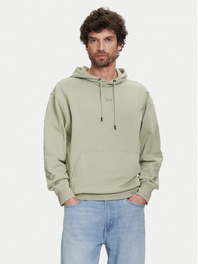 BOSS BOSS Bluză WeSmallhood 50514530 Verde Regular Fit
