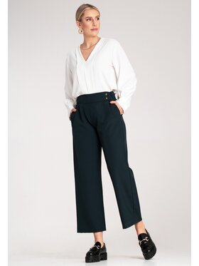 FIGL FIGL Kalhoty culottes M1132 Tmavomodrá Flared Leg