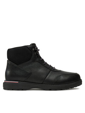 Tommy Hilfiger Tommy Hilfiger Trzewiki Corporate Warm Outdoor Lth Boot FM0FM05148 Czarny