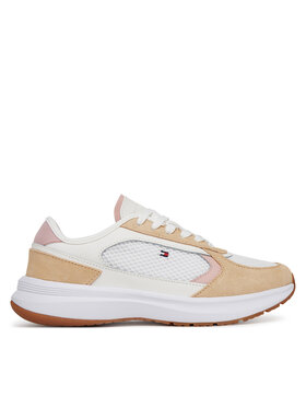 Tommy Hilfiger Tommy Hilfiger Laisvalaikio batai Sporty Runner FW0FW08644 Balta
