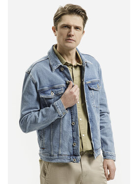 Cross Jeans Cross Jeans Kurtka jeansowa A 320-008 Niebieski Regular Fit