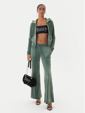 Juicy Couture Juicy Couture Суитшърт Robertson JCAP176 Зелен Slim Fit