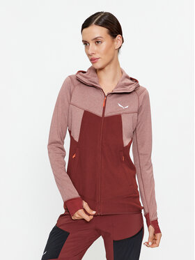 Salewa Salewa Pulóver Puez Hybrid Pl 27389 Bordó Regular Fit