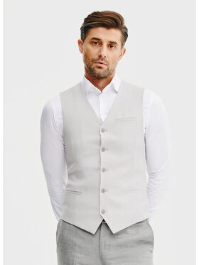 Pako Lorente Pako Lorente Kamizelka P25SF-8X-004 Szary Slim Fit