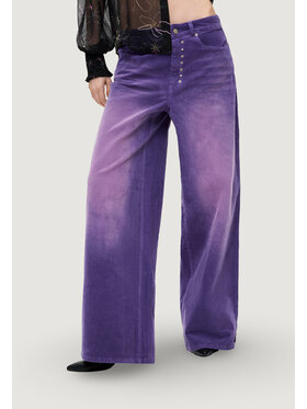 Desigual Desigual Chinosy PANT_REF_PORLY Fioletowy Casual Fit