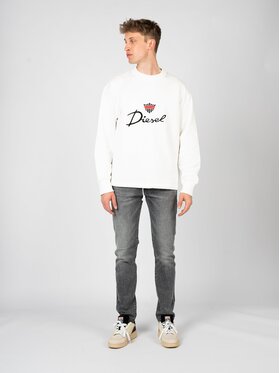 Diesel Diesel Mikina A09029-0CJAD Bílá Regular Fit