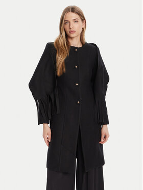 Rinascimento Rinascimento Wollmantel CFC0125616003 Schwarz Regular Fit