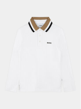 Boss Boss Polo J25O94 S Biały Regular Fit