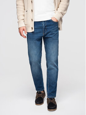 Ombre Ombre Jeansy OM-PADP-0253 Niebieski Regular Fit