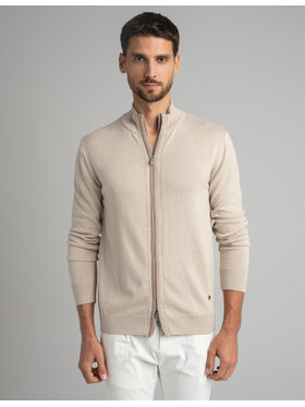 Borgio Borgio Sweter casazza_bz Beżowy Slim Fit