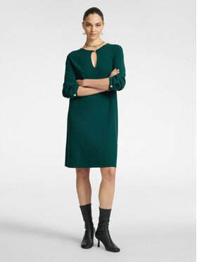 Elena Mirò Elena Mirò Sukienka koktajlowa 7690Z000091N035 Zielony Regular Fit