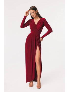 Aurora Aurora Sukienka wieczorowa Elen Bordowy Feminine Fit