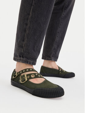 Vans Vans Μπαλαρίνες Mary Jane Straps VN000D9AOLV1 Πράσινο