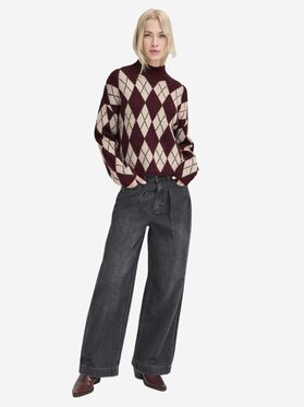 b.young b.young Πουλόβερ Maglione BYNAFTA Μπορντό Regular Fit