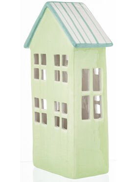 MIAhome MIAhome Lampion Ceramiczny domek GILLI-2 Zielony