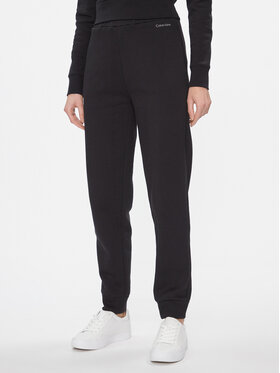 Calvin Klein Calvin Klein Spodnie dresowe Metallic Micro Logo Jogger K20K206965 Czarny Regular Fit