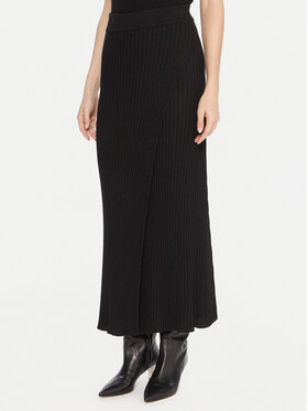 Kontatto Kontatto Fustă maxi 3M0955C Negru Regular Fit