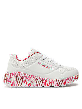Skechers Skechers Снікерcи Uno Lite Lovely Luv 314976L/WRPK Білий