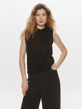 Brave Soul Brave Soul Majica dugih rukava LSS-605FALLONBLK Crna Straight Fit