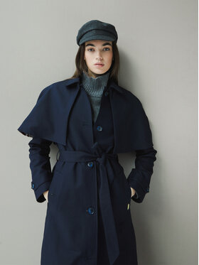 Hunter Hunter Tenchcoat Keltie HARW0014251 Dunkelblau Regular Fit