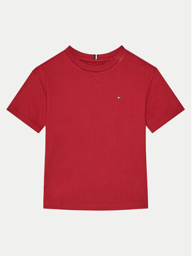 Tommy Hilfiger Tommy Hilfiger Тишърт KB0KB09601 S Червен Regular Fit