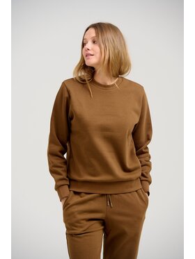 TeeShoppen TeeShoppen Sweter 'Basic Collection' Brązowy Regular Fit