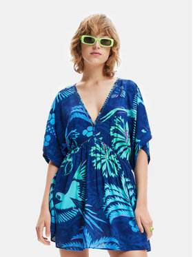 Desigual Desigual Nyári ruha 23SWMW18 Sötétkék Regular Fit