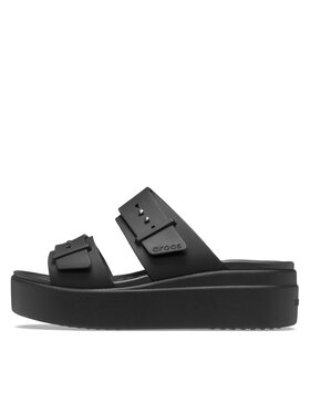 Crocs Natikači Brooklyn Sandal Lowwdg 207431 Črna