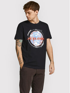Jack&Jones Jack&Jones T-Shirt Filt 12205221 Czarny Regular Fit