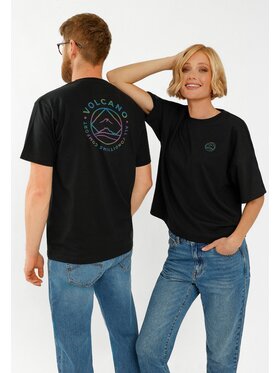 Volcano Volcano T-Shirt T-ELD Czarny Regular Fit