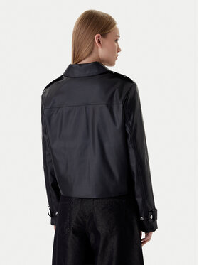 Calvin Klein Jeans Calvin Klein Jeans Куртка зі штучної шкіри Moto LV047E501G Чорний Regular Fit